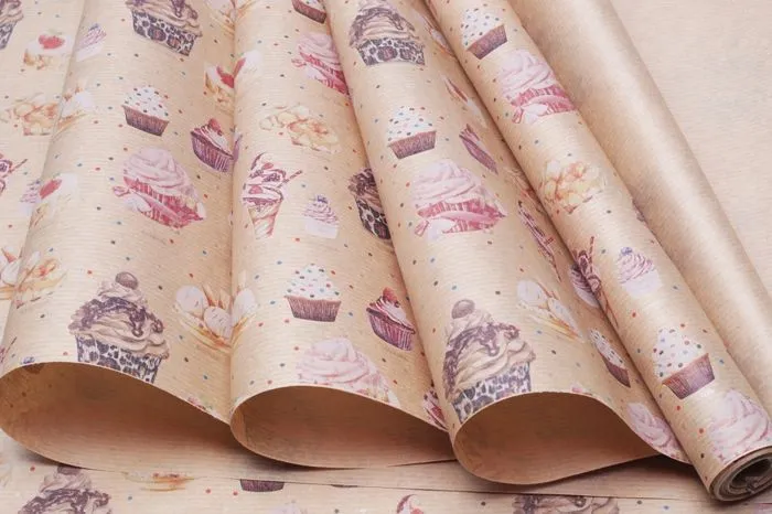 картинка Рулон крафт Сладости, 70смх10м; Россия от магазина Флоранж