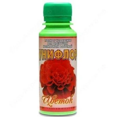 картинка Стимулятор цветения растений Унифлор Цветок, флакон, 100мл; Россия от магазина Флоранж