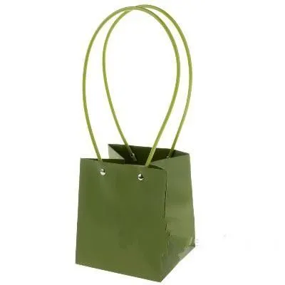 картинка Сумка Мастхэв, зеленый, 13x12,5xH15см от магазина Флоранж