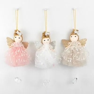 Украшение подвесное Ангел, H18х4х3см в ассортименте