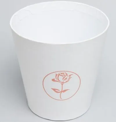 Коробка Конус 10,5x10,5смх7см, белый; Китай