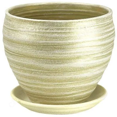 картинка Горшок Модерн классика, оливковый, d24смх22см, 6,5л/Россия от магазина Флоранж