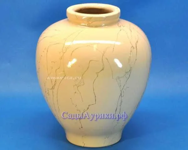 картинка Ваза керамическая Надежда, бежевая, 11х27см; Асфа от магазина Флоранж