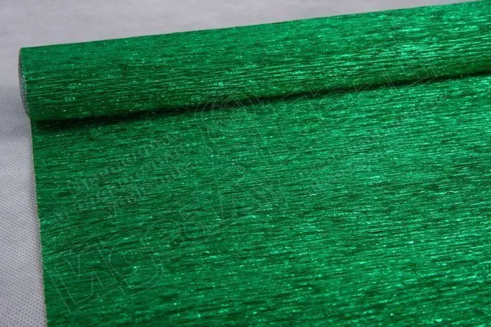 картинка Бумага гофрированная металл, 50смх2,5м, 140гр; Италия от магазина Флоранж