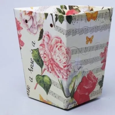 картинка Сумка Плайм Ноты 77324 для цветов, H150 D120/90см от магазина Флоранж