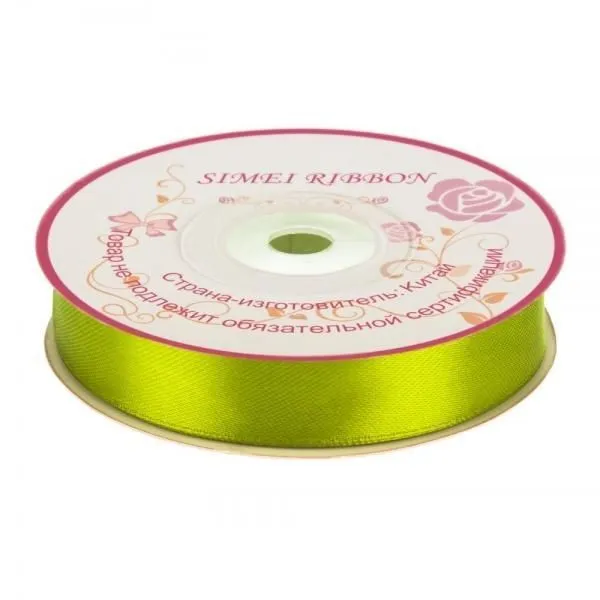 картинка Лента атласная односторонняя, 16ммх22м; Китай от магазина Флоранж