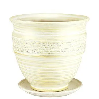 картинка Горшок керамический Неаполь, белый,  31х27см, 10л; Россия от магазина Флоранж