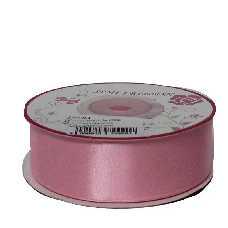 картинка Лента атласная односторонняя, 25ммх22м; Китай от магазина Флоранж