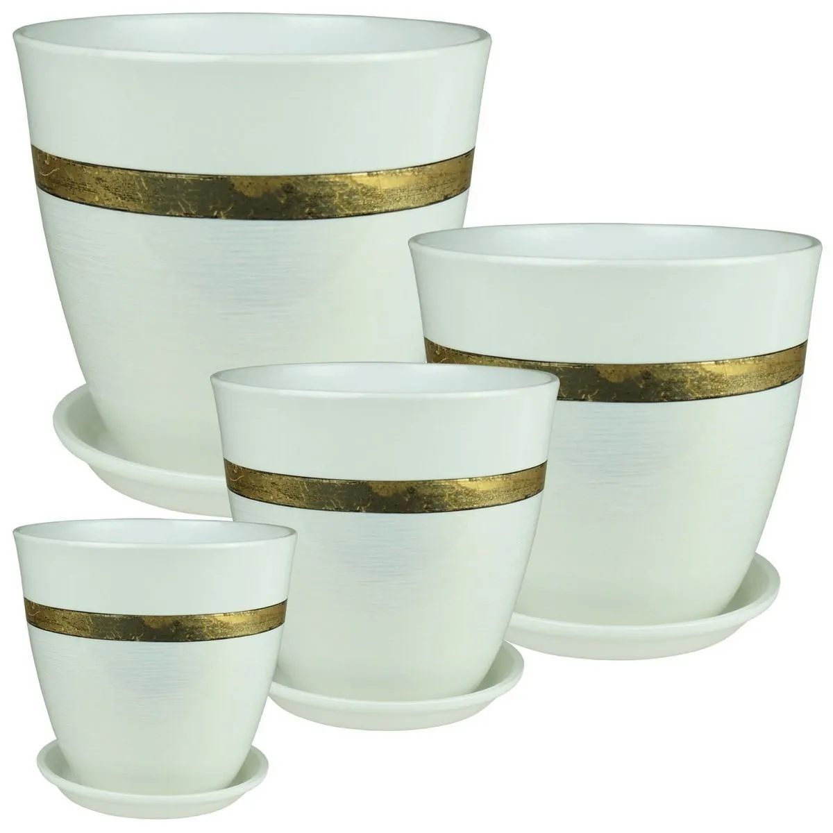 Горшок керамический Бутон Эстет РС156 (2-й из набора) 15х15см, 2л; Россия