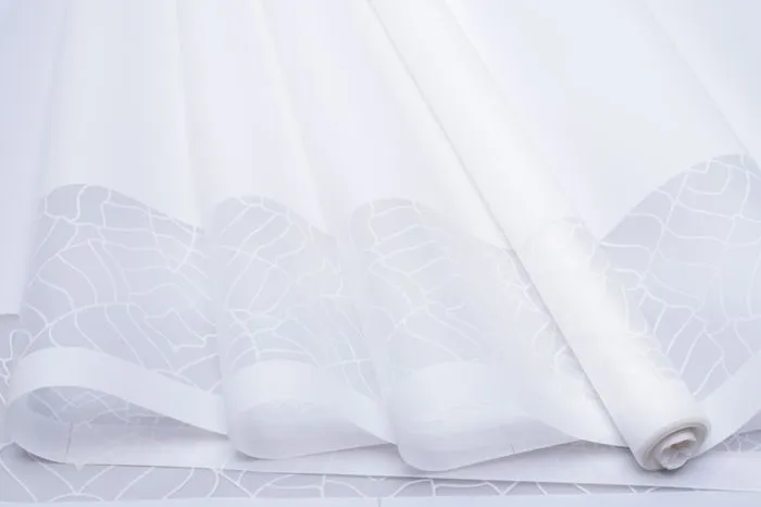 Рулон пленка матовая  Листья на кайме, 70см*10м; Россия