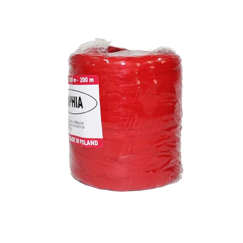 картинка Рафия в бобине, краснный, 200м; Польша от магазина Флоранж