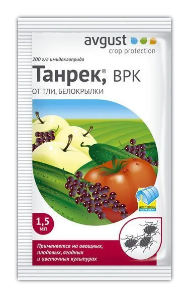 картинка Инсектицид от тли и белокрылки Танрек (ампула), 1,5мл от магазина Флоранж