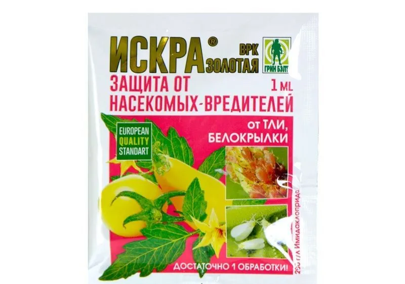 Инсектицид от колорадского жука, тли, белокрылки  Искра Золотая (ампула), 1мл
