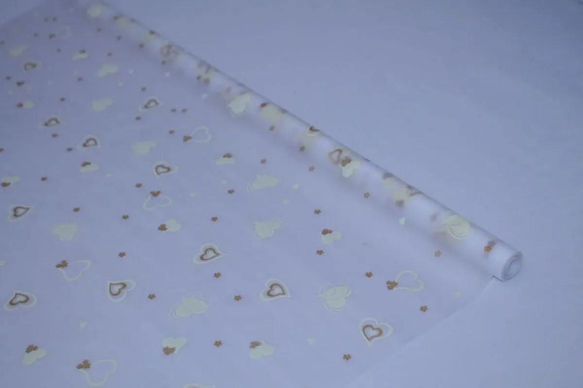 картинка Рулон пленка матовая Валентинки, 70см; Россия от магазина Флоранж