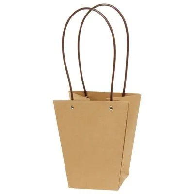 картинка Сумка Мастхэв большая, крафт, 17х11,5х20см; Китай от магазина Флоранж