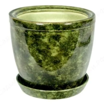 картинка Горшок керамический Кедр зеленый, 20х19см, 3л Россия от магазина Флоранж