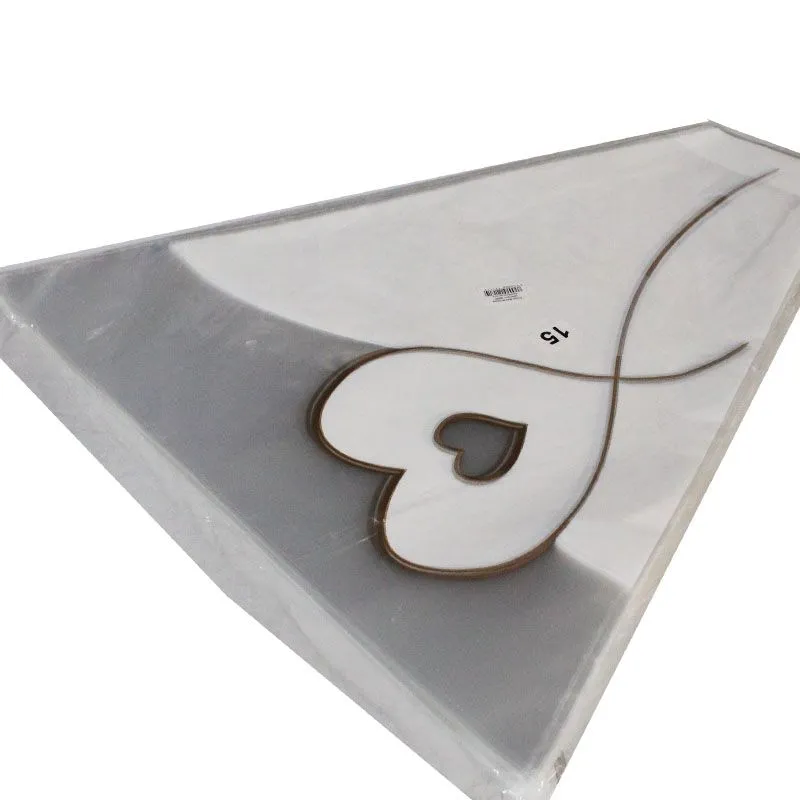 картинка Пакет конус Валентинка с рисунком, 48х50см; Россия от магазина Флоранж