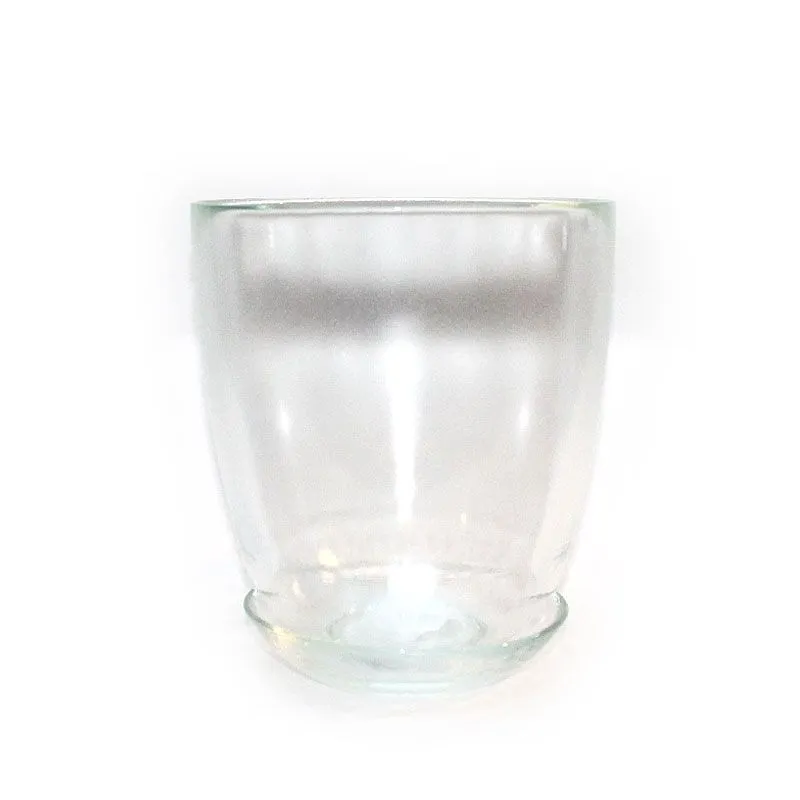 Горшок стеклянный, прозрачный, 14,5х15см, 1л; Россия