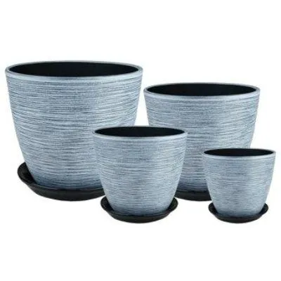 Горшок керамический Бутон Роспись РС152 (4-й из набора), 21х21см, 5,4л; Россия