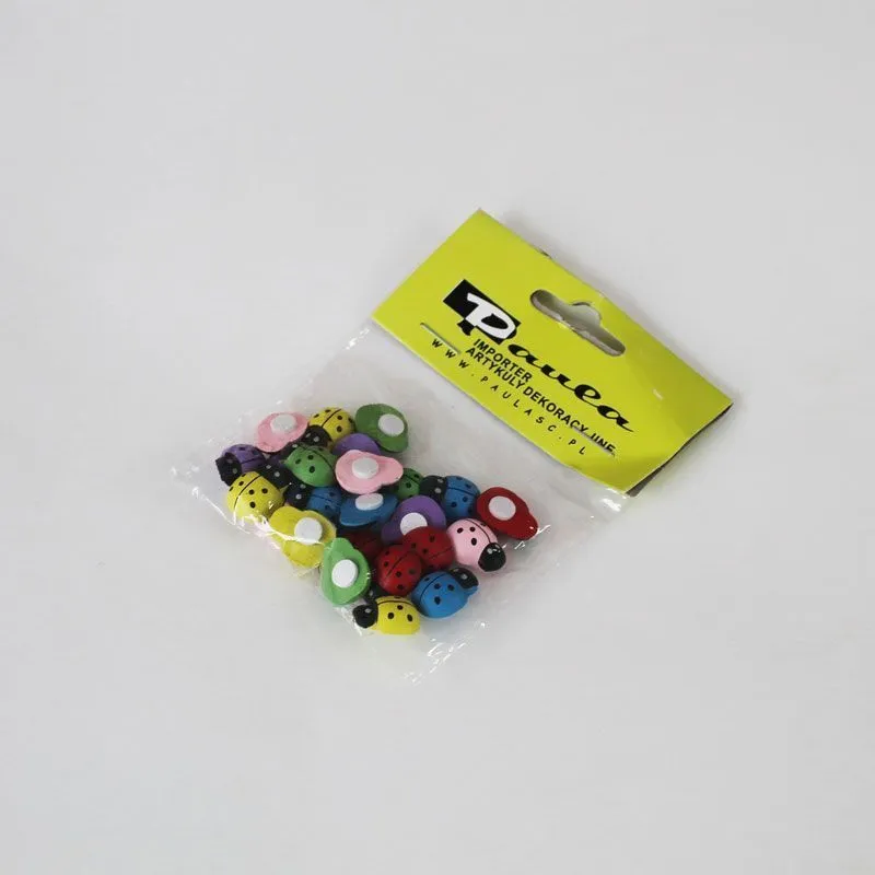 Набор липучек Божьи Коровки, 20мм, (24шт.)