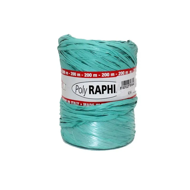 картинка Рафия в бобине, мятный, 200м; Польша от магазина Флоранж
