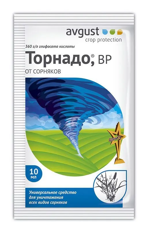 картинка Гербицид от сорняков Торнадо (флакон), 10мл от магазина Флоранж
