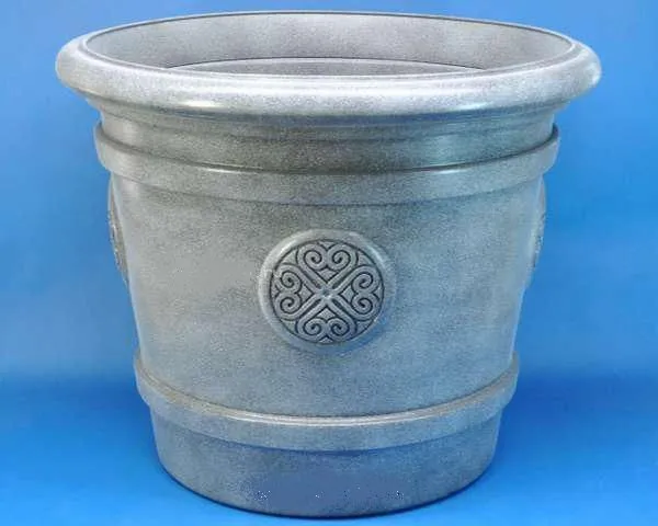 картинка Кашпо пластиковое Medallion, графитовое, 50х40см, 40л; Польша от магазина Флоранж
