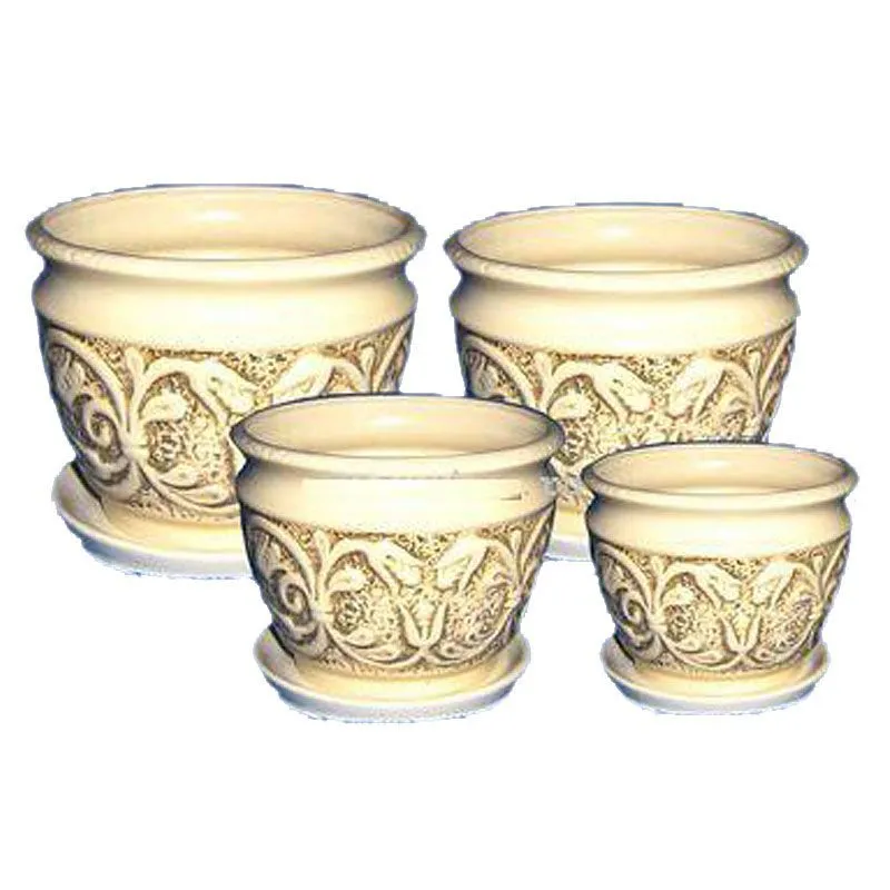 Горшок керамический Букет (2-й из набора), 18,6х22,4см, 4,5л; Россия