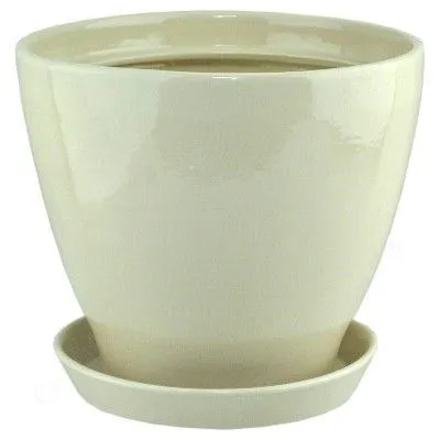 картинка Горшок керамический Конус, бежевый,  30х26см, 10л/Корона от магазина Флоранж
