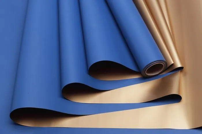 Рулон пленка матовая с золотом, виридиан 58-60смх10м