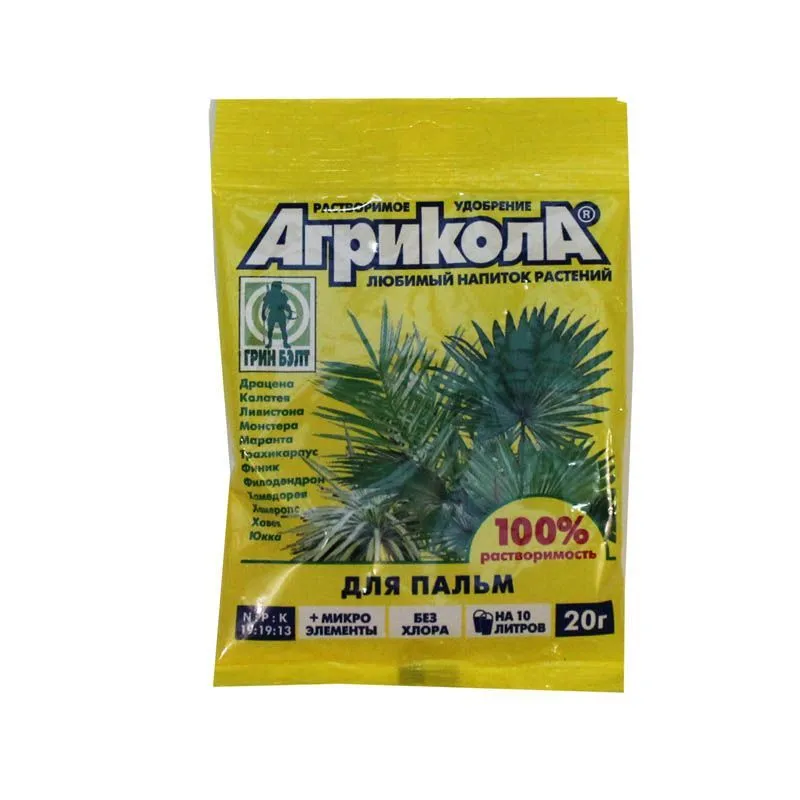 картинка Удобрение  для пальм Агрикола, пакет, 20г; Россия от магазина Флоранж