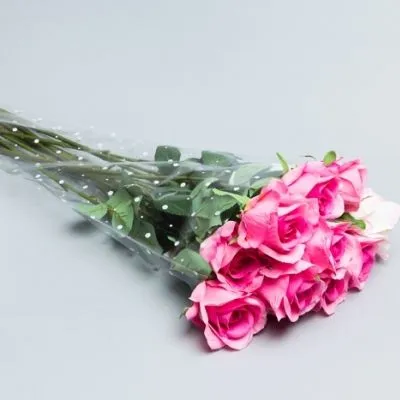 картинка Пакет конус пленка  с рисунком 35х60 см; Россия от магазина Флоранж