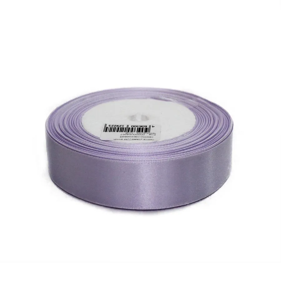 Лента атласная односторонняя, 25ммх22м; Китай