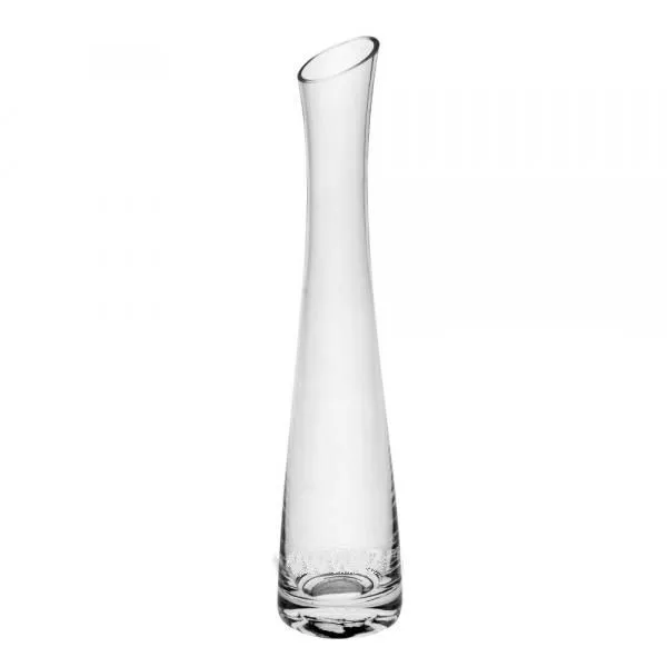 картинка Ваза стеклянная Розовая, 26х5см; Россия от магазина Флоранж