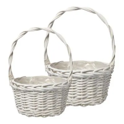 Корзина плетеная круглая 724679 (№2 из 2 шт.), (ива), D26XH15/36см