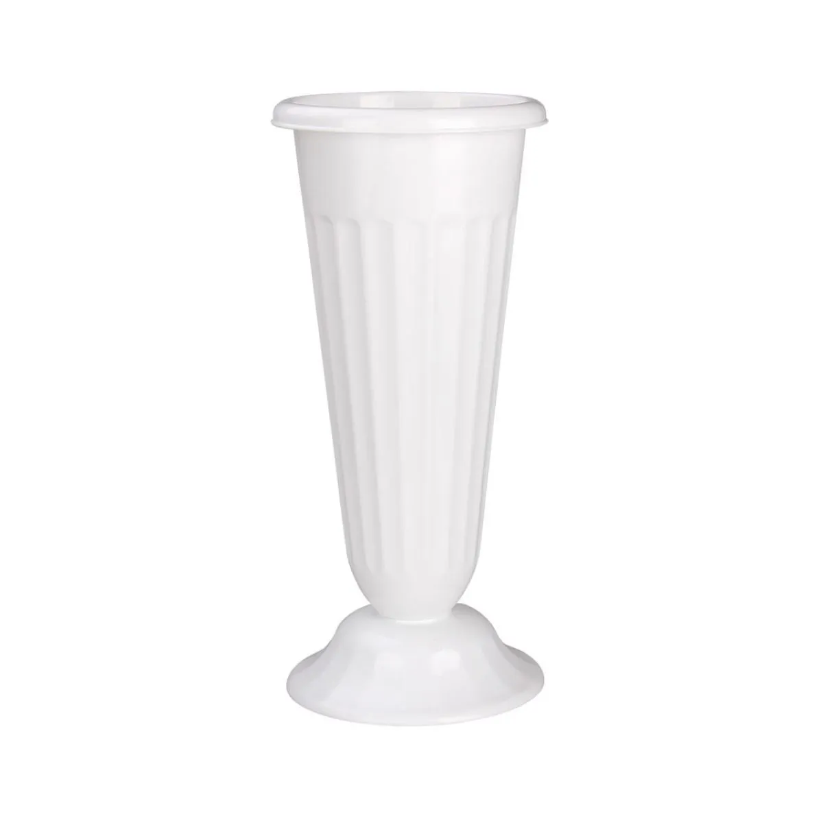 картинка Вазон для цветов пластиковый под срезку, цветной, 21х44см, 5л; Россия от магазина Флоранж