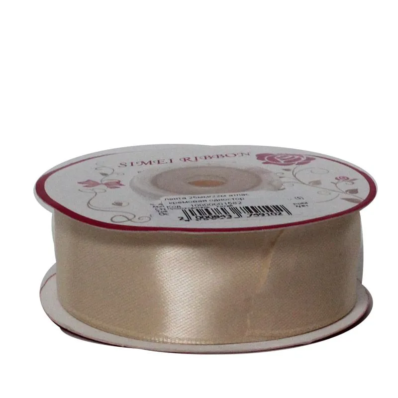 картинка Лента атласная односторонняя, 25ммх22м; Китай от магазина Флоранж