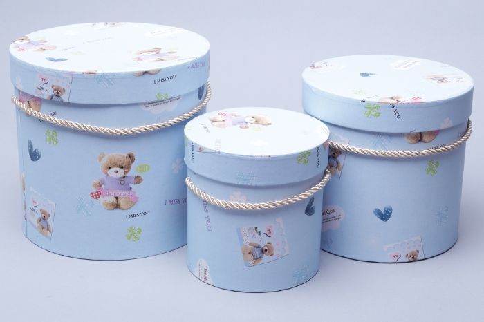 Коробка Цилиндр 72887 (3-й из наб) 18х17,2см; Китай