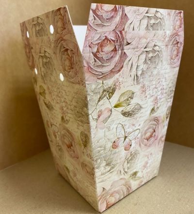 Сумка Плайм Розовая бабочка 94670 для цветов, H150 D120/90см