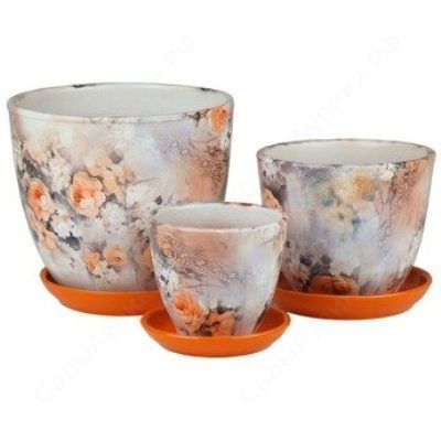 Горшок керамический Фантазия 364145 (1-й из набора); Белоруссия