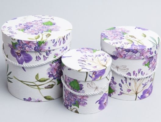 Коробка Цилиндр 85670 (3-й из наб) 18х17,2см; Китай