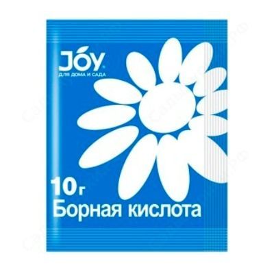 Удобрение садовое Борная кислота JOY, 10г