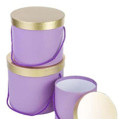 Коробка Круглая с золотой крышкой 850563 (№2 из 3шт) 17.5x14,8см; Китай