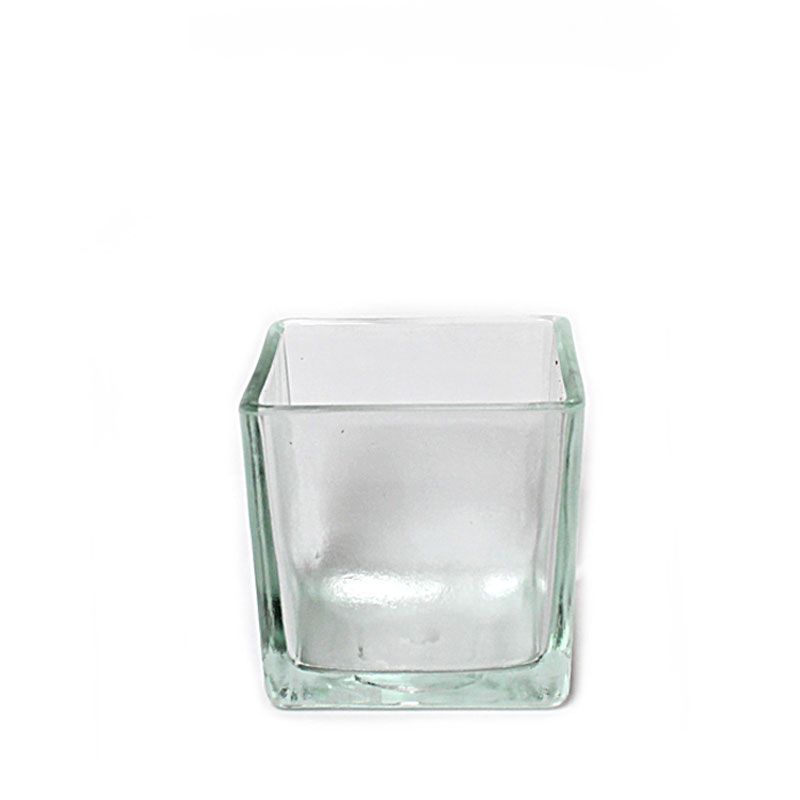 картинка Ваза стеклянная Куб, 9,5х9,5см; Россия от магазина Флоранж
