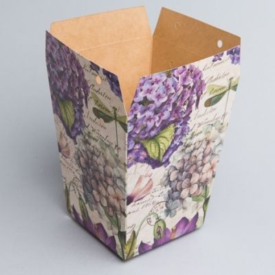 Сумка Плайм Гортензия и сирень 94675 для цветов, H150 D120/90см