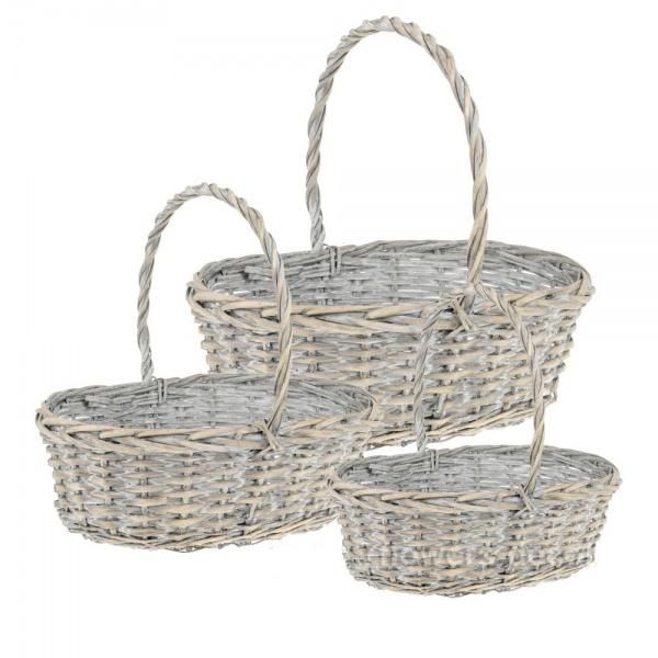 картинка Корзина плетеная 883142 (№1 из 3шт.), (ива) от магазина Флоранж
