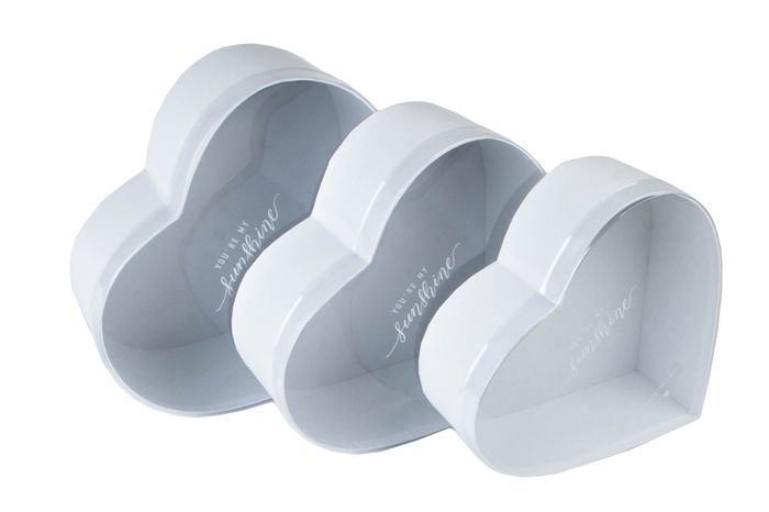 Коробка Сердце с прозрачной крышкой 62926 (2-й из набора); Китай