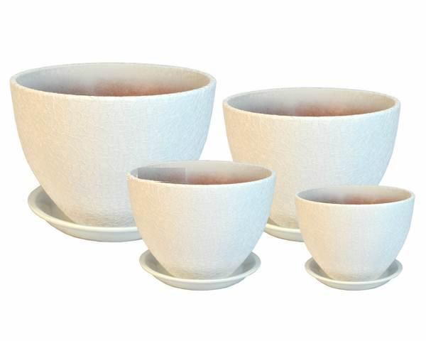 Горшок керамический Венеция винил 399932 (2-й из набора), 15х15см, 2л; Россия