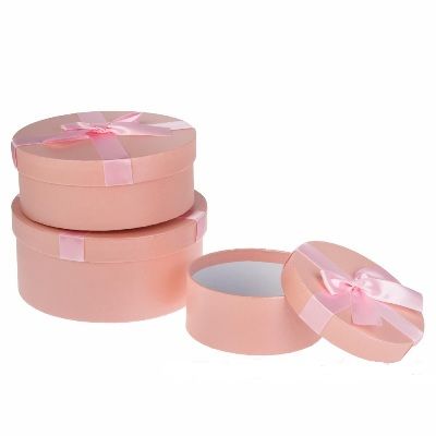 Коробка цилиндр  983496/983489 (2-й из набора) D18xH7 см; Китай