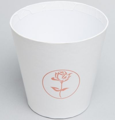 Коробка Конус 10,5x10,5смх7см, белый; Китай